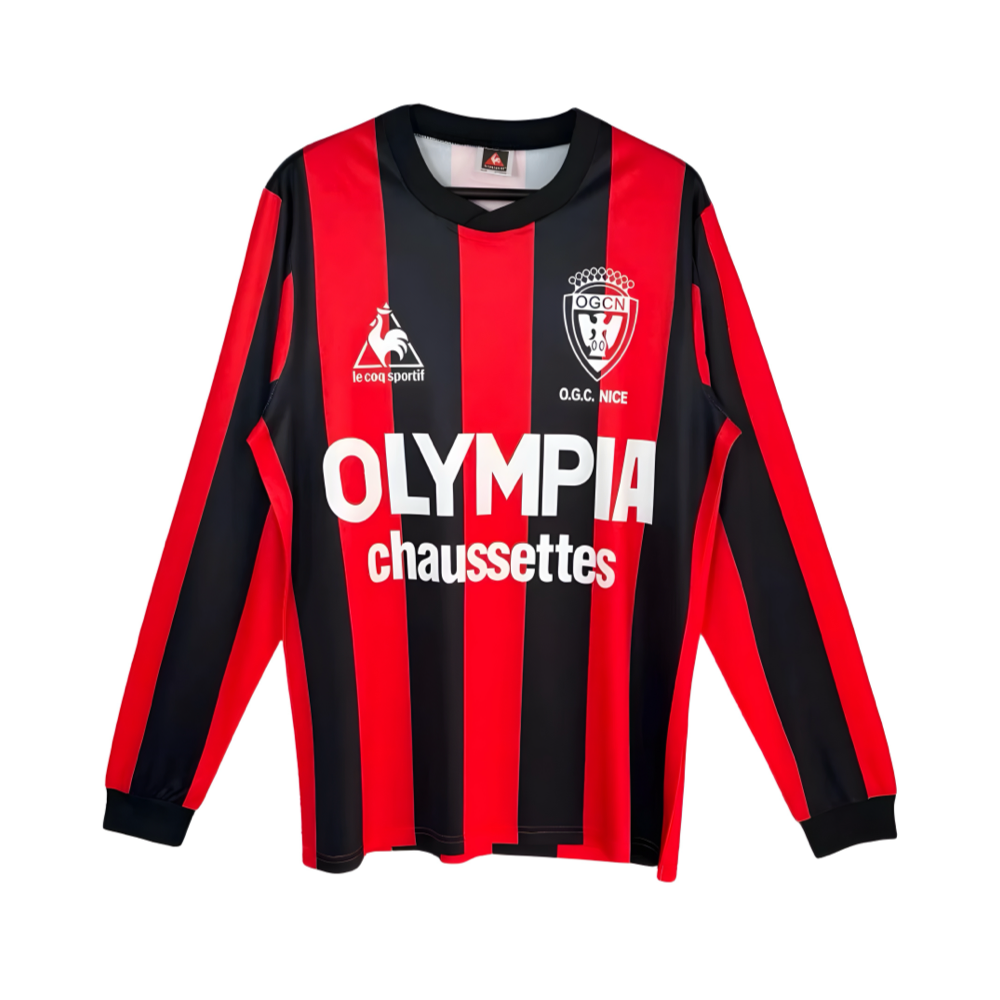 1977-78 OGC Nice Home Long Sleeve